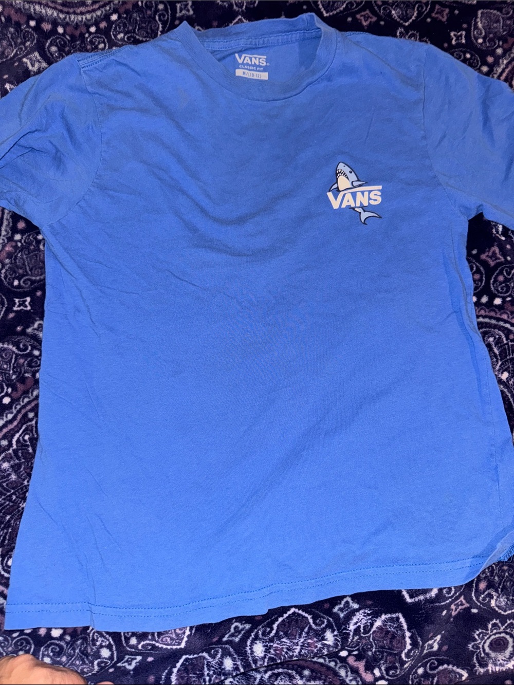 Vans Blue Short-Sleeve Shark Logo Tee